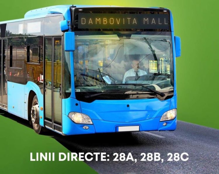 Traseul complet al căilor de transport în comun ce ajung la Dâmbovița Mall!