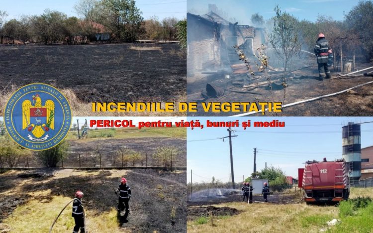 Incendiile de vegetație dau mari batăi de cap pompierilor!