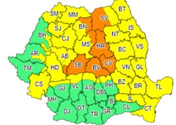 Cod galben de vreme rea pentru zona montană a județului Dâmbovița!