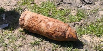 O muniție neexplodată a fost găsită de o familie din Ghirdoveni!