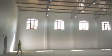 Construcția bazei de sport de la Colegiul Național “Constantin Carabella” din Târgoviște se apropie de finalizare!