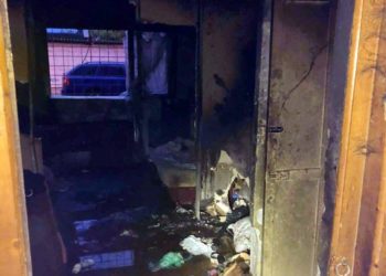 Incendiu violent într-o garsonieră din Târgoviște!