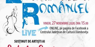 Centrul Judeţean de Cultură Dâmboviţa va transmite un recital live cu ocazia Zilei Naţionale a României!