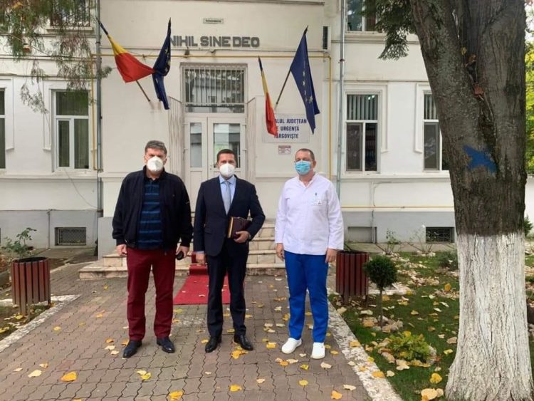 Corneliu Ștefan  a purtat discuții cu medicii de la Spitalul Județean de Urgență din Târgoviște!