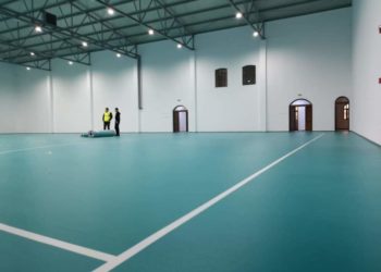 Investiția de la baza sportivă a Colegiului Naţional “Constantin Carabella” se apropie de finalizare!