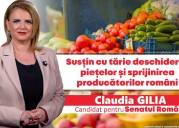 Claudia Gilia susține cu tărie deschiderea piețelor și sprijinirea producătorilor români!