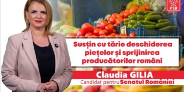 Claudia Gilia susține cu tărie deschiderea piețelor și sprijinirea producătorilor români!