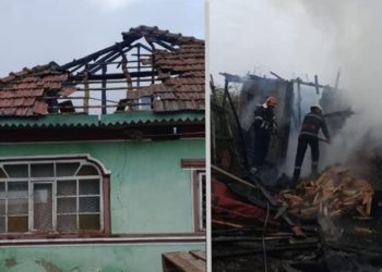 Incendiu puternic în comuna Odobești!