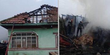 Incendiu puternic în comuna Odobești!