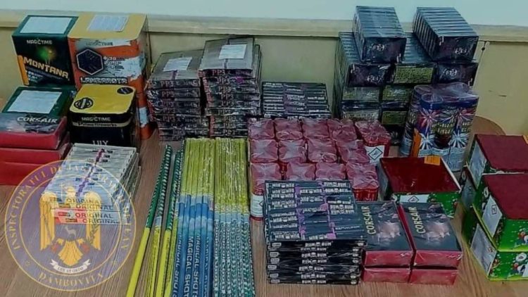 Mii de petarde și artificii au fost confiscate de jandarmii dâmboviteni!