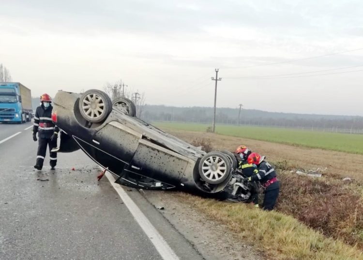 Accident rutier pe raza localității dâmbovițene Lucieni!