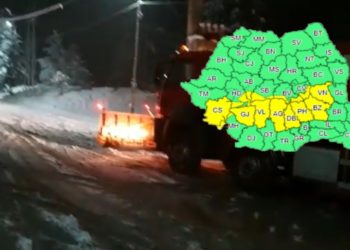 Cod galben de zăpadă și viscol în Dâmbovița!