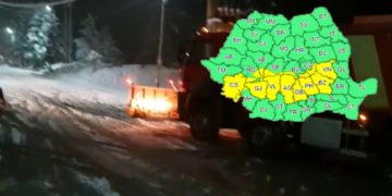 Cod galben de zăpadă și viscol în Dâmbovița!