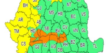 Cod portocaliu de vânt în județul Dâmbovița!