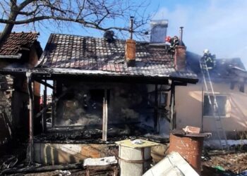 Incendiu violent la Priseaca!