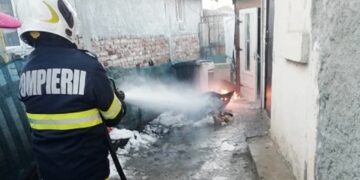 Intervenție a pompierilor târgovișteni în localitatea Viișoara!