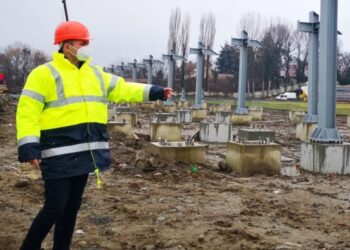 Continuă lucrările la stadionul „Eugen Popescu” din Târgoviște!