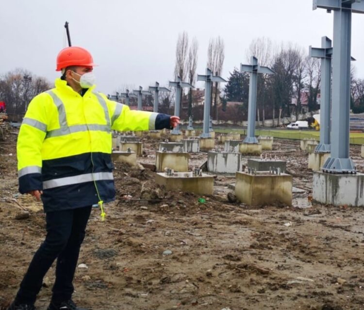 Continuă lucrările la stadionul „Eugen Popescu” din Târgoviște!