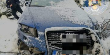 Un autoturism a fost găsit într-o râpă în apropiere de Cabana Dichiu!