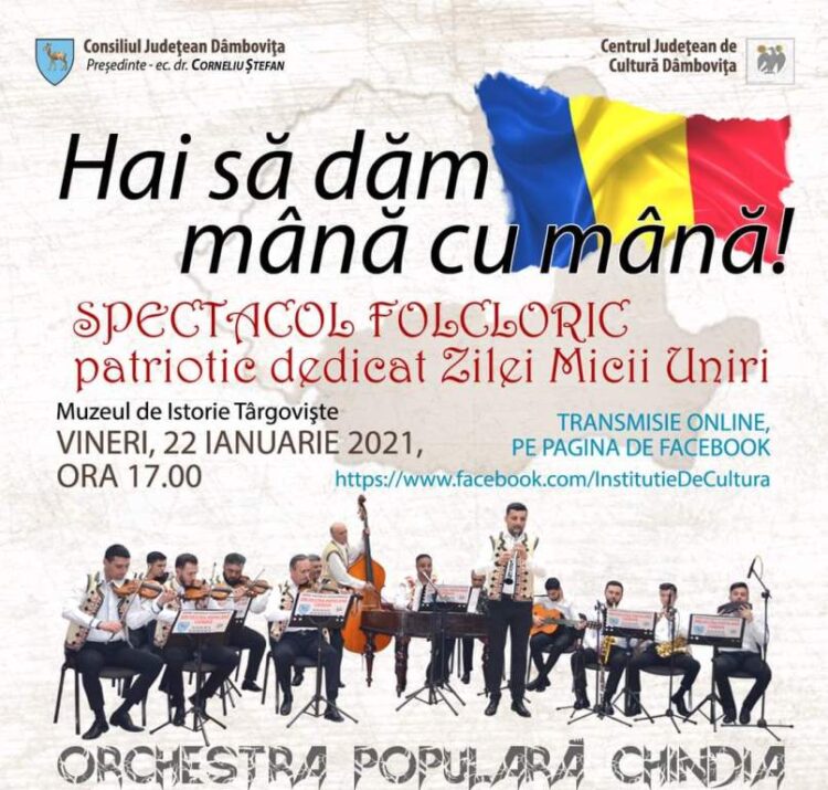 Centrul Județean de Cultură Dâmbovița propune un spectacol dedicat Zilei Micii Uniri!