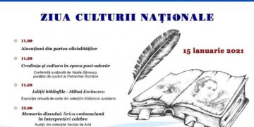 Manifestări organizate de Biblioteca Județeană ” I. H. Rădulescu” cu prilejul Zilei Culturii Naționale!