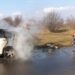 O mașină a luat foc din cauza unui scurtcircuit!