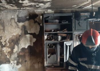 Apartament distrus în urma unui incendiu!