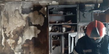 Apartament distrus în urma unui incendiu!