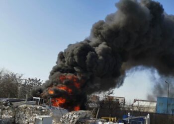 Incendiu violent la Târgoviște!