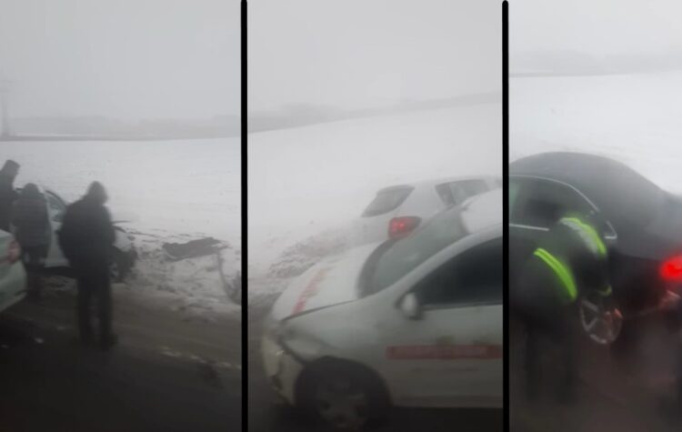 Tamponare în lanț la Crângași!