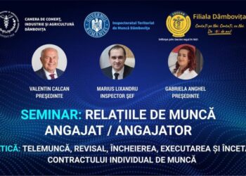 Inspectoratul Teritorial de Muncă organizează seminarul de informare cu privire la „Relațiile de muncă angajat/angajator”!