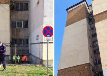 O femeie s-a aruncat de la etajul 9 al unui bloc!