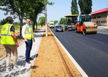 Continuă lucrările de reabilitare și pe strada Șoseaua Găești din municipiul Târgoviște!
