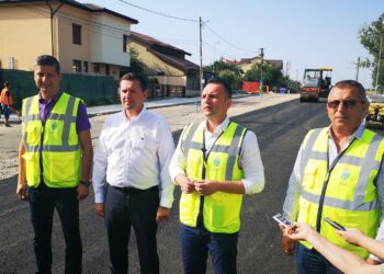Au început asfaltările pe strada Neagoe Basarab