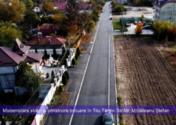 PRIMĂRIA TITU VĂ INFORMEAZĂ : LUCRĂRI ÎN DESFĂȘURARE 23.10.2021
