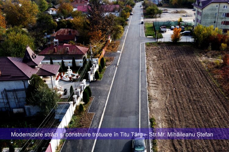 PRIMĂRIA TITU VĂ INFORMEAZĂ : LUCRĂRI ÎN DESFĂȘURARE 23.10.2021