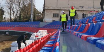 Stadionul „Eugen Popescu” prinde contur, în ritm susținut!