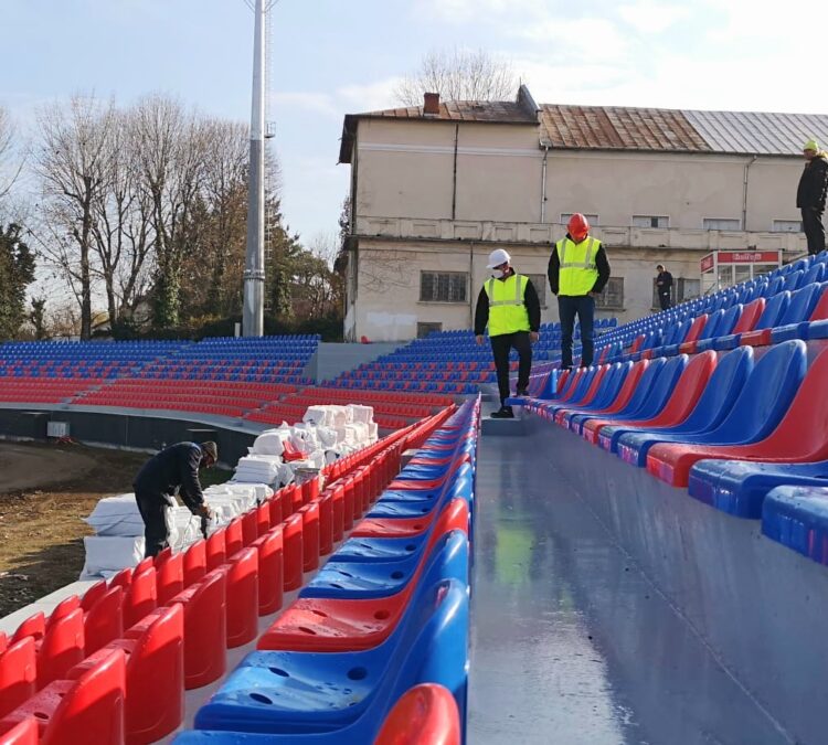 Stadionul „Eugen Popescu” prinde contur, în ritm susținut!