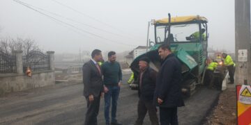 Final de lucrări la podul peste pârâul Racovița, la Băleni.  De astăzi, podul este redeschis circulației publice.