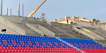 Stadionul „Eugen Popescu” prinde contur, în ritm susținut!