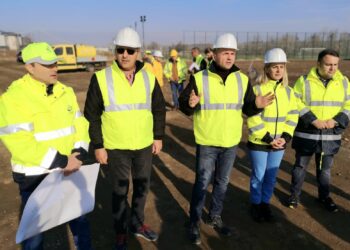 Astăzi, am făcut o nouă vizită de lucru pe șantierul care vizează construirea celui mai mare parc din municipiul Târgoviște