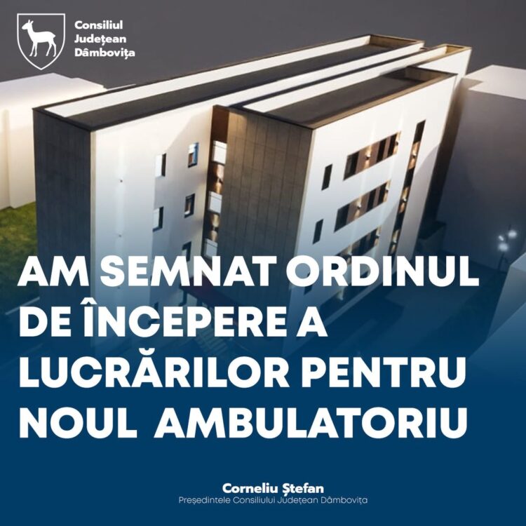 𝐀𝐬𝐭𝐚̆𝐳𝐢, 𝐚 fost 𝐬𝐞𝐦𝐧𝐚𝐭 𝐨𝐫𝐝𝐢𝐧𝐮𝐥 𝐝𝐞 𝐢̂𝐧𝐜𝐞𝐩𝐞𝐫𝐞 𝐩𝐞𝐧𝐭𝐫𝐮 𝐥𝐮𝐜𝐫𝐚̆𝐫𝐢𝐥𝐞 𝐝𝐞 𝐞𝐱𝐭𝐢𝐧𝐝𝐞𝐫𝐞 𝐬̦𝐢 𝐝𝐨𝐭𝐚𝐫𝐞 𝐚 𝐀𝐦𝐛𝐮𝐥𝐚𝐭𝐨𝐫𝐢𝐮𝐥𝐮𝐢 𝐝𝐞 𝐒𝐩𝐞𝐜𝐢𝐚𝐥𝐢𝐭𝐚𝐭𝐞 𝐚𝐥 𝐒𝐩𝐢𝐭𝐚𝐥𝐮𝐥𝐮𝐢 𝐉𝐮𝐝𝐞𝐭̦𝐞𝐚𝐧 𝐝𝐞 𝐔𝐫𝐠𝐞𝐧𝐭̦𝐚̆ 𝐓𝐚̂𝐫𝐠𝐨𝐯𝐢𝐬̦𝐭𝐞