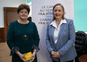 VIZITA EXCELENȚEI SALE, ANNICK GOULET, AMABASADORUL CANADEI ÎN ROMÂNIA,  LA UNIVERSITATEA „VALAHIA” DIN TÂRGOVIȘTE