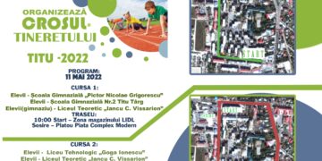 CROSUL TINERETULUI 2022 -EVENIMENT ORGANIZAT DE CĂTRE CONSILIUL LOCAL TITU ȘI PRIMĂRIA ORAȘULUI TITU