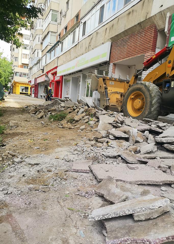 Start al lucrărilor de reabilitare a trotuarelor de pe Calea București