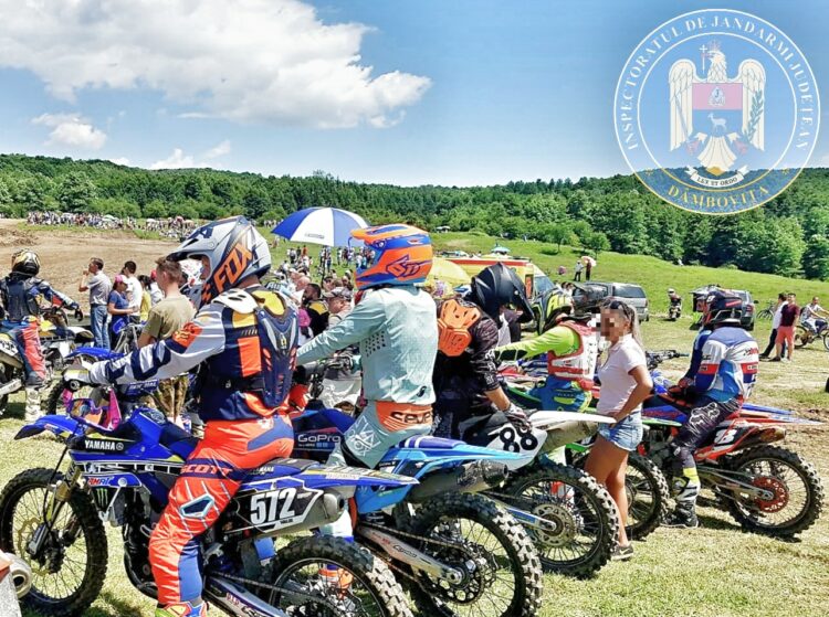 Jandarmii dâmbovițeni au în atenție competiția de endurocross de la Moreni