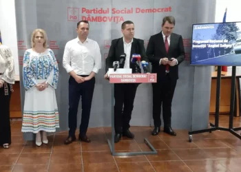 Proiectele finanțate prin  „Anghel Saligny”, prezentate în  cadrul unei conferințe de presă susținută de conducerea PSD Dâmbovița