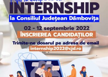 Start „Internship 2022” la Consiliul Județean Dâmbovița!