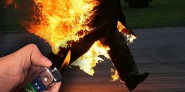 Un bărbat din Pucioasa s-a autoincendiat