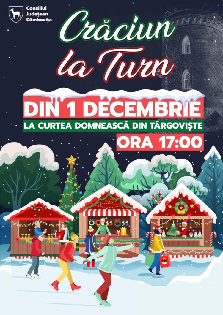 PREMIERĂ ÎN DÂMBOVIȚA! CRĂCIUN LA TURN DIN 1 DECEMBRIE!